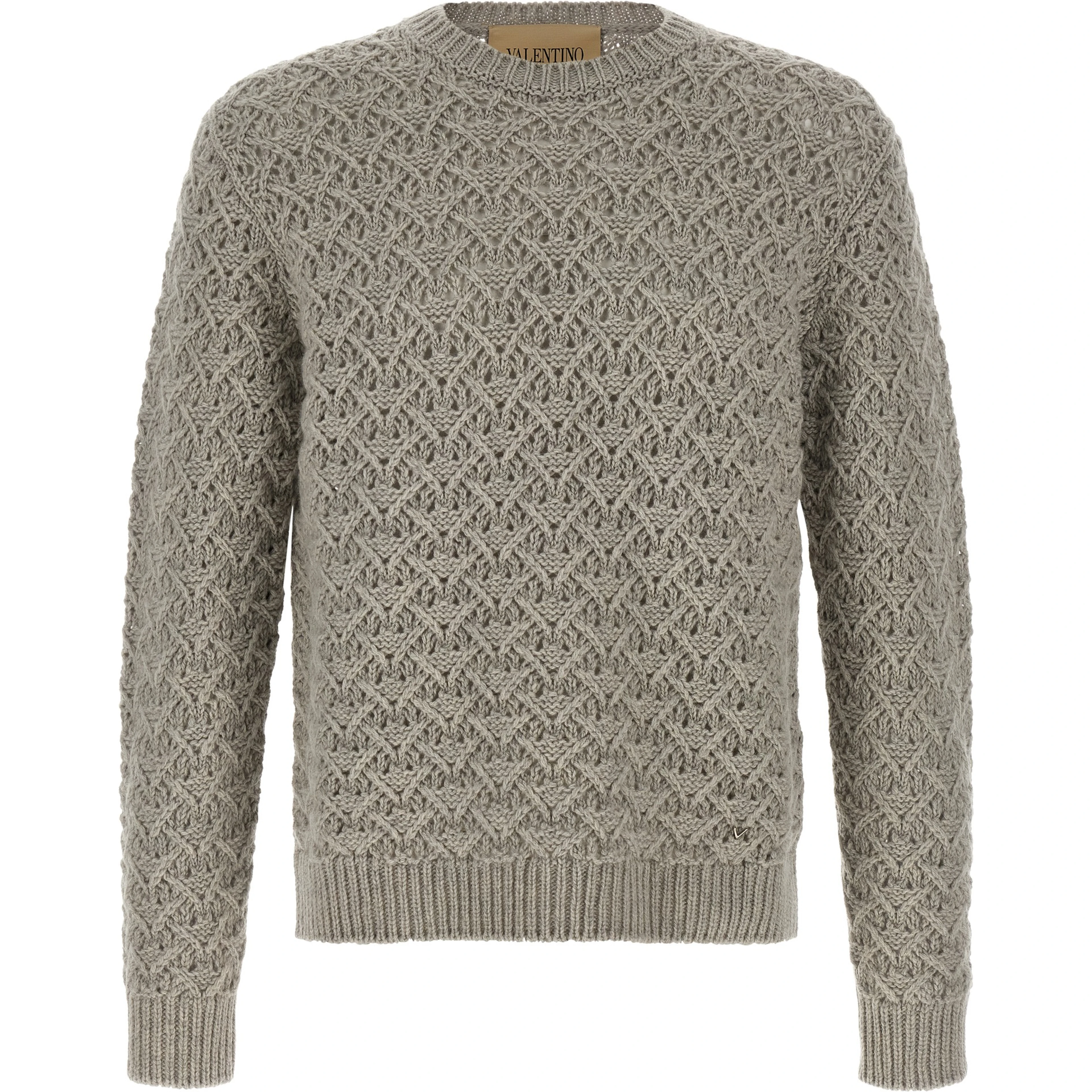 Gray Virgin Wool Cardigan