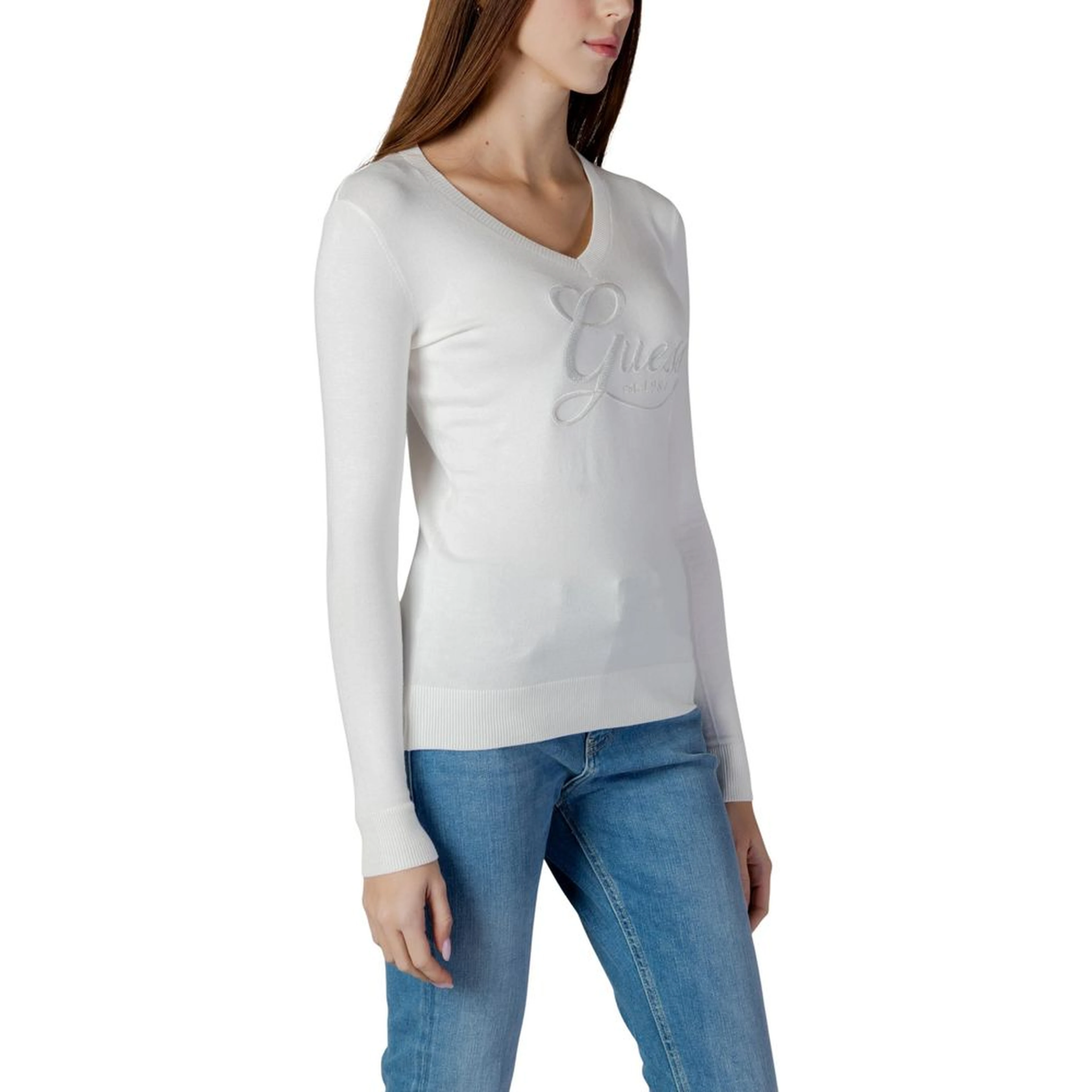 Cream Viscose Sweatshirt