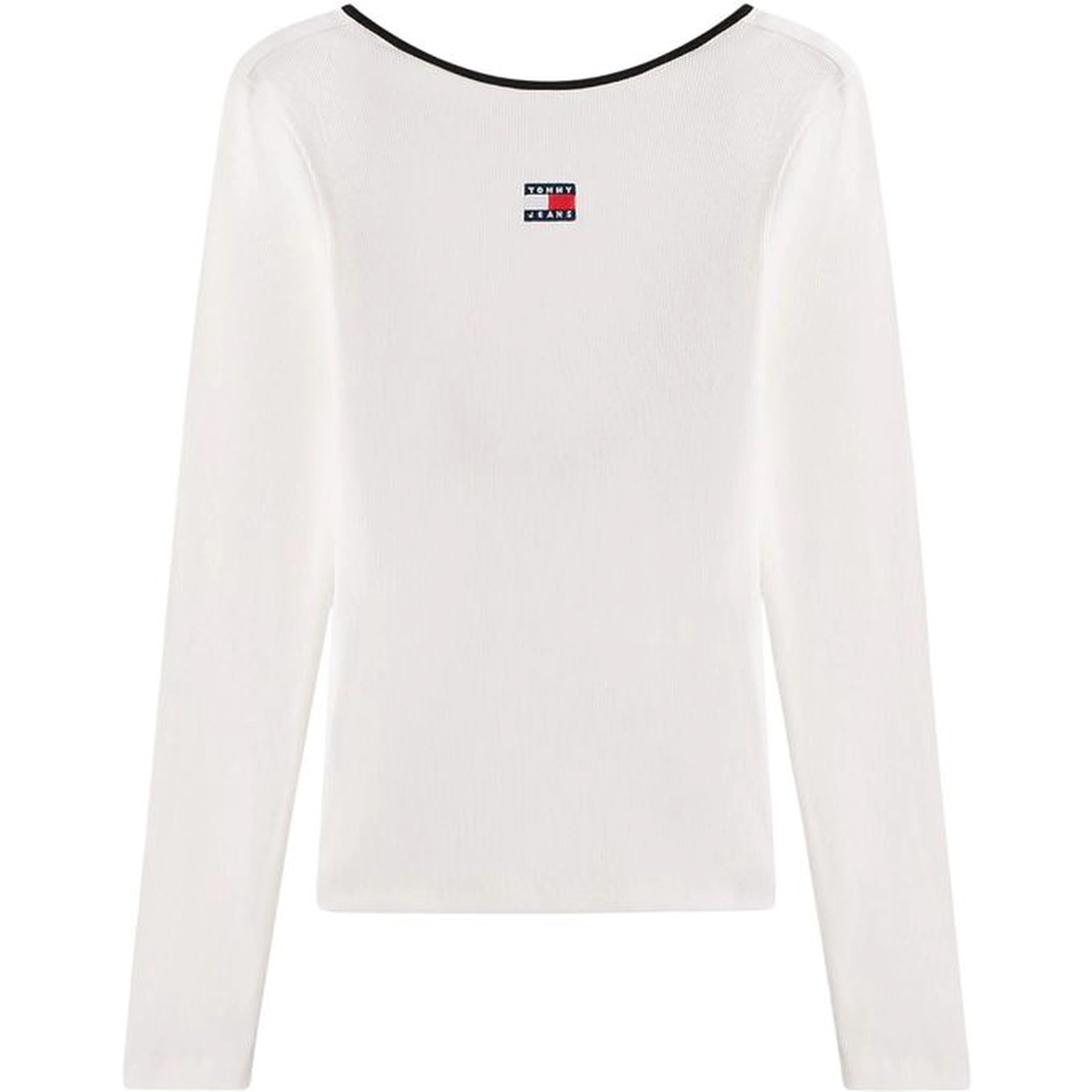 White Recycled Cotton Long Sleeve T-Shirt