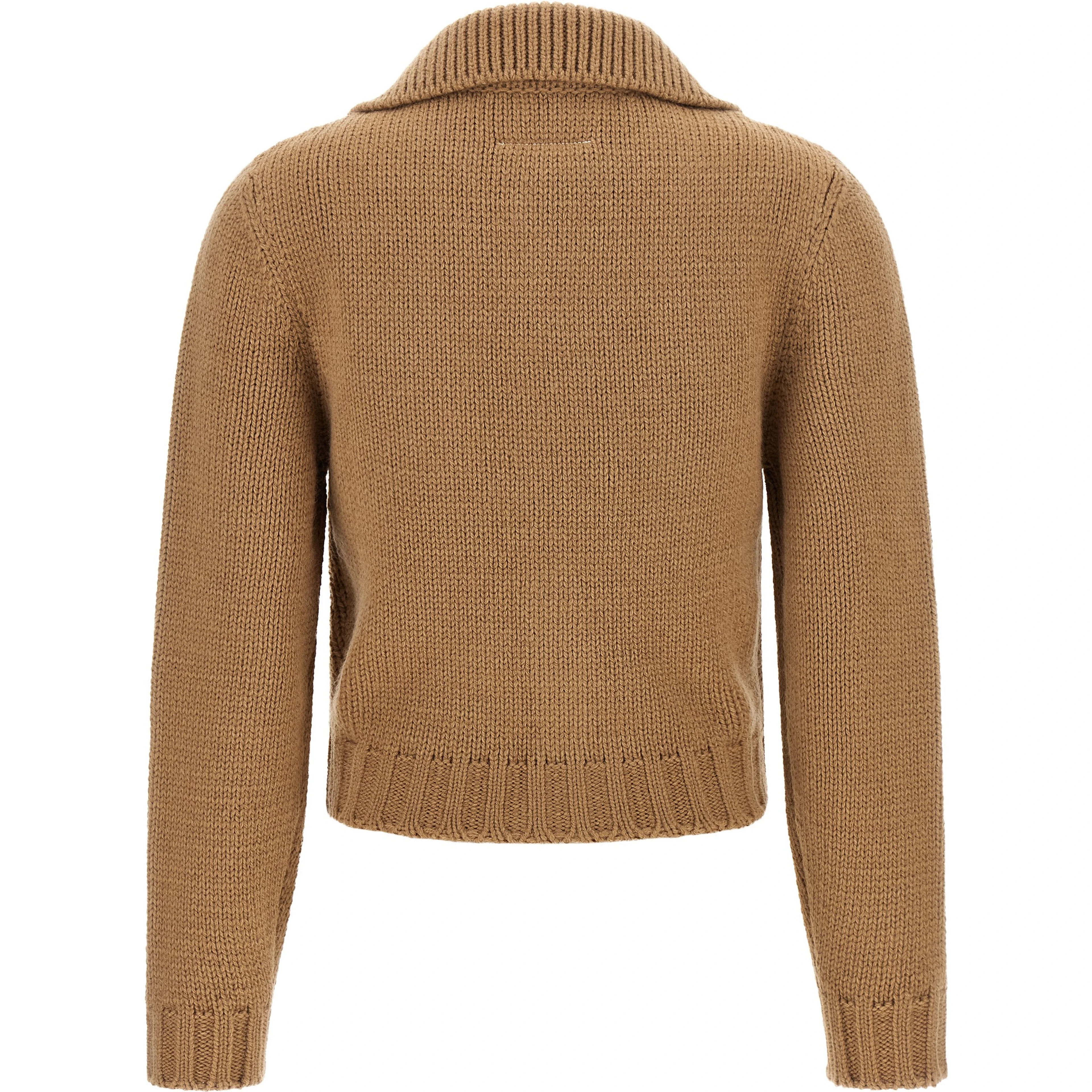 Beige Wool Cardigan