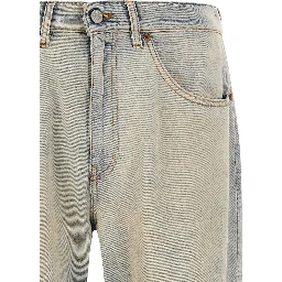 Blue Cotton Relaxed Fit Jeans