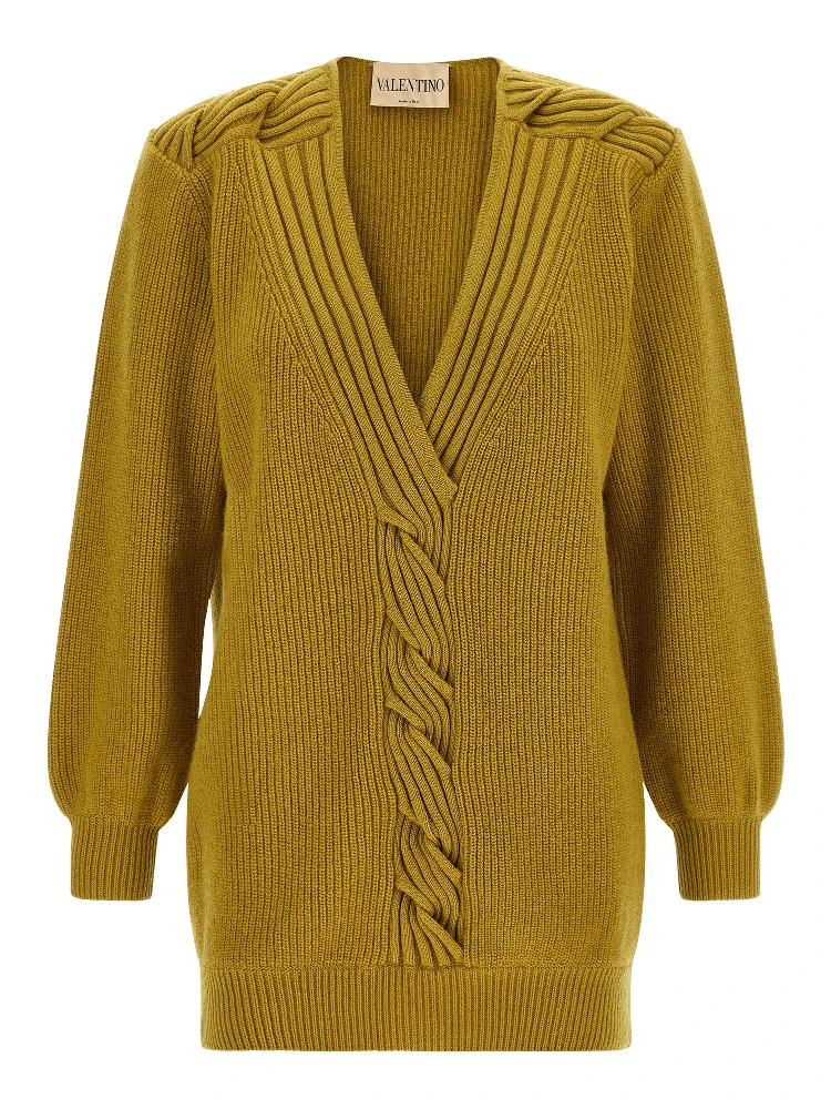 Multicolor Virgin Wool Cardigan