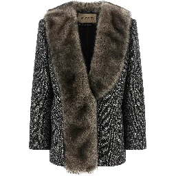 Bicolor Virgin Wool Coat