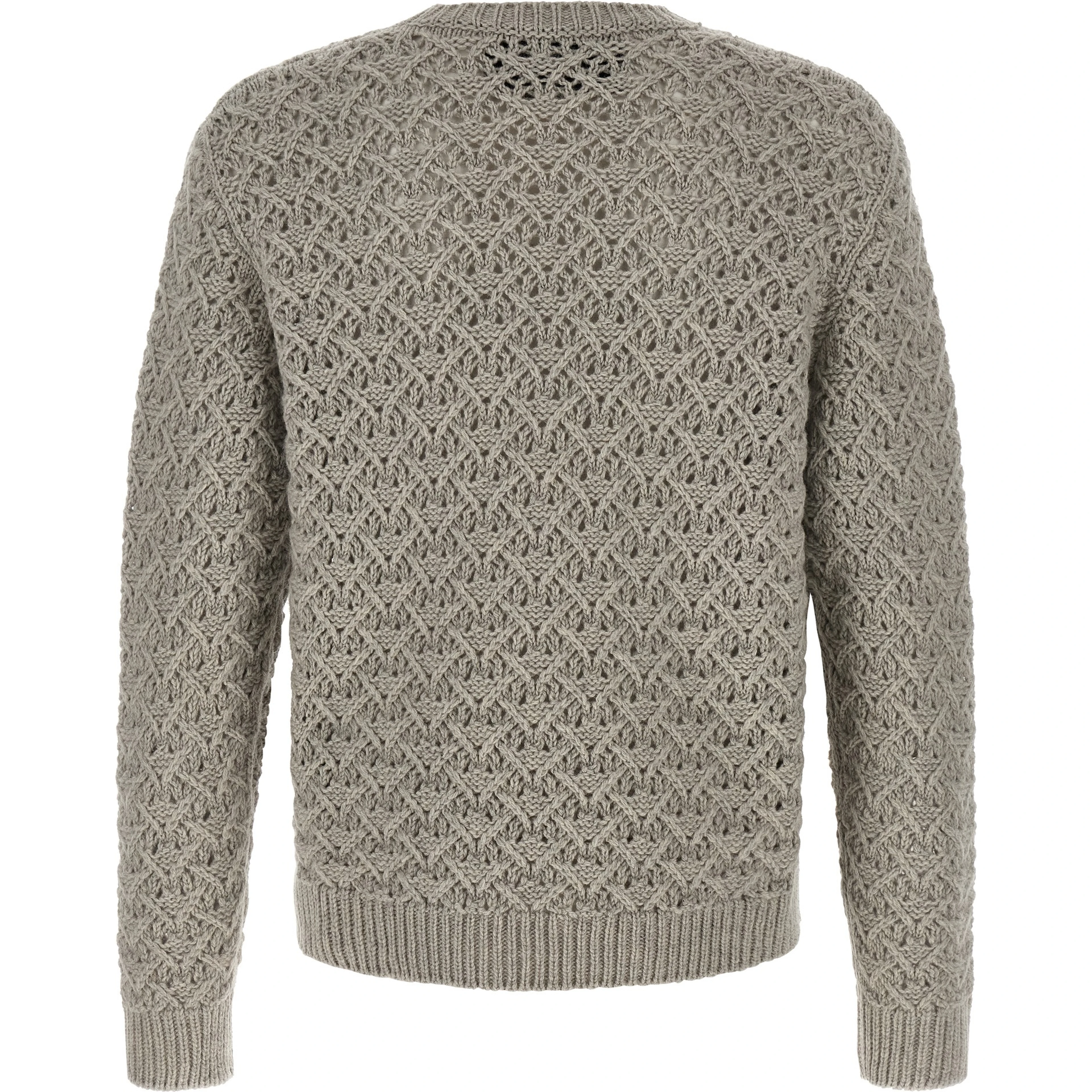 Gray Virgin Wool Cardigan