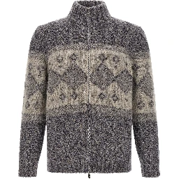 Gray Virgin Wool Cardigan