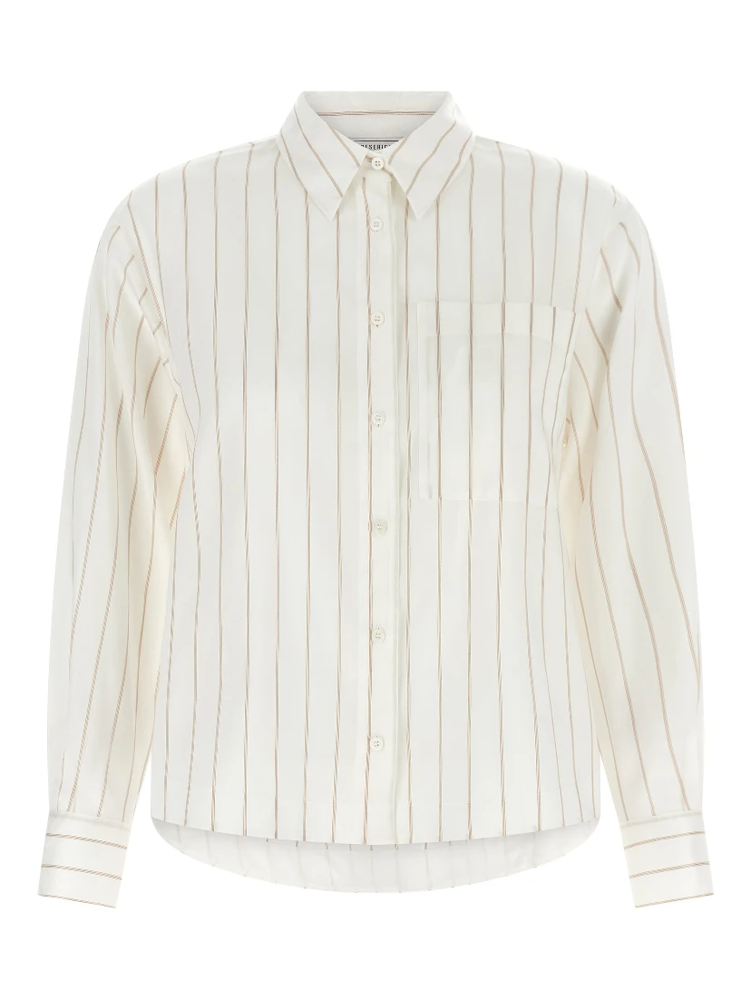 Beige Lyocell Blouse