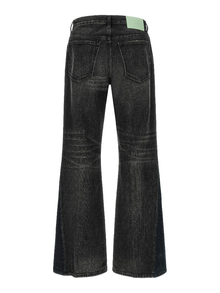 Gray Cotton Flared Jeans alternative