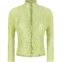 Bicolor Polyester Cardigan