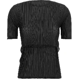 Black Polyester Pattern Shirt