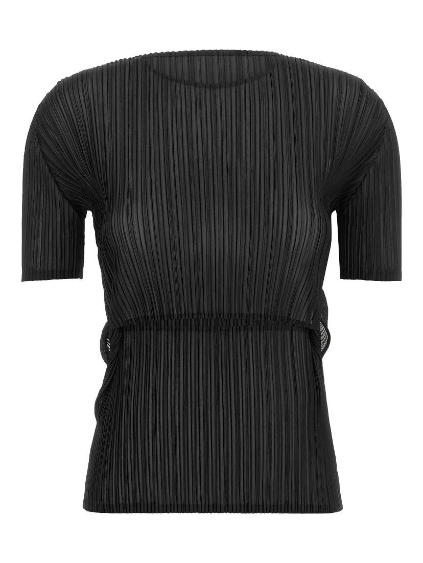Black Polyester Pattern Shirt