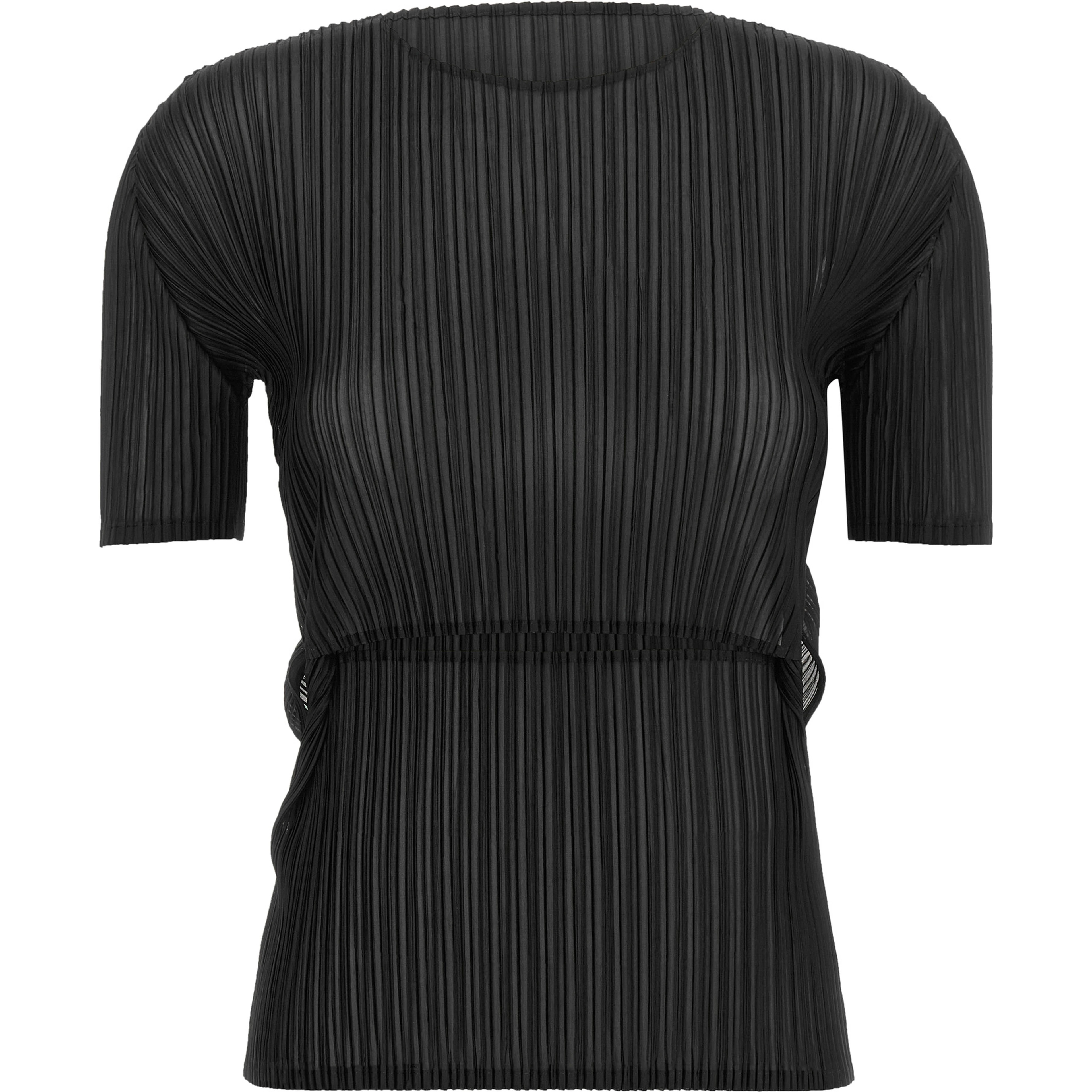 Black Polyester Pattern Shirt