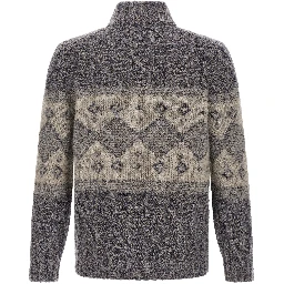 Gray Virgin Wool Cardigan