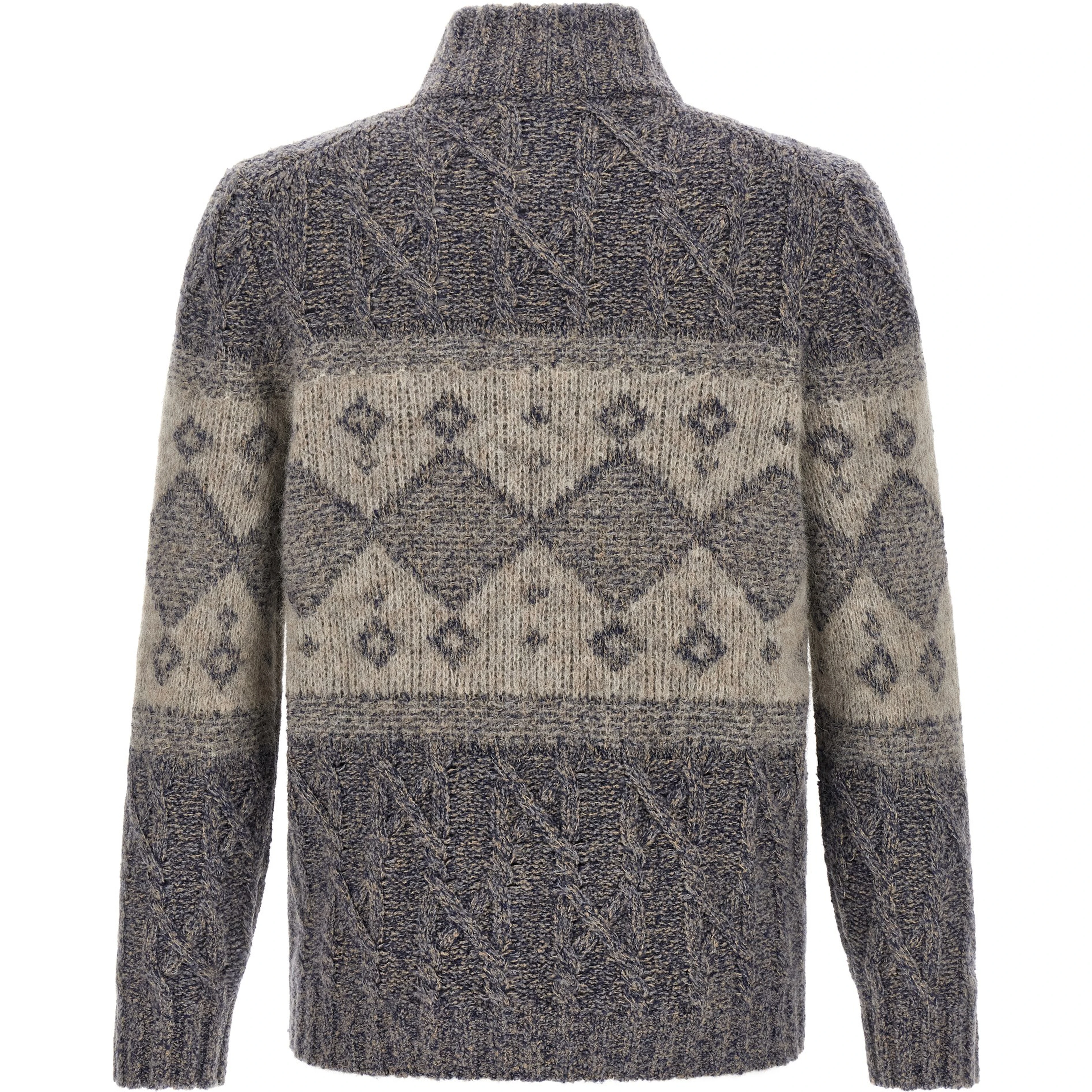 Gray Virgin Wool Cardigan