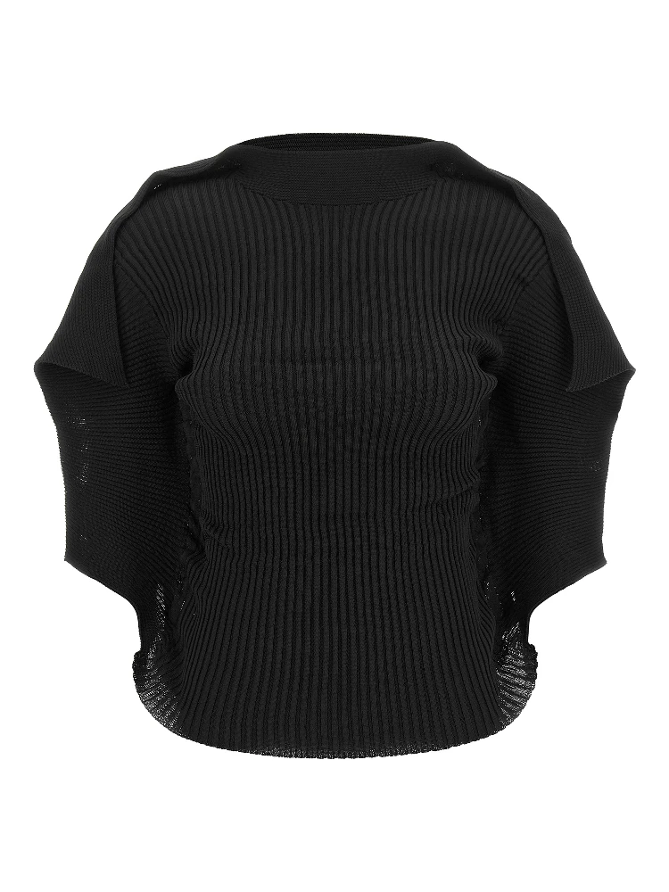 Black Polyester Blouse