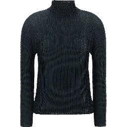 Blue Polyester Cardigan