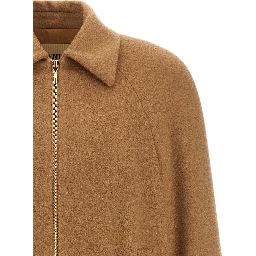 Brown Lamb Fur Bomber