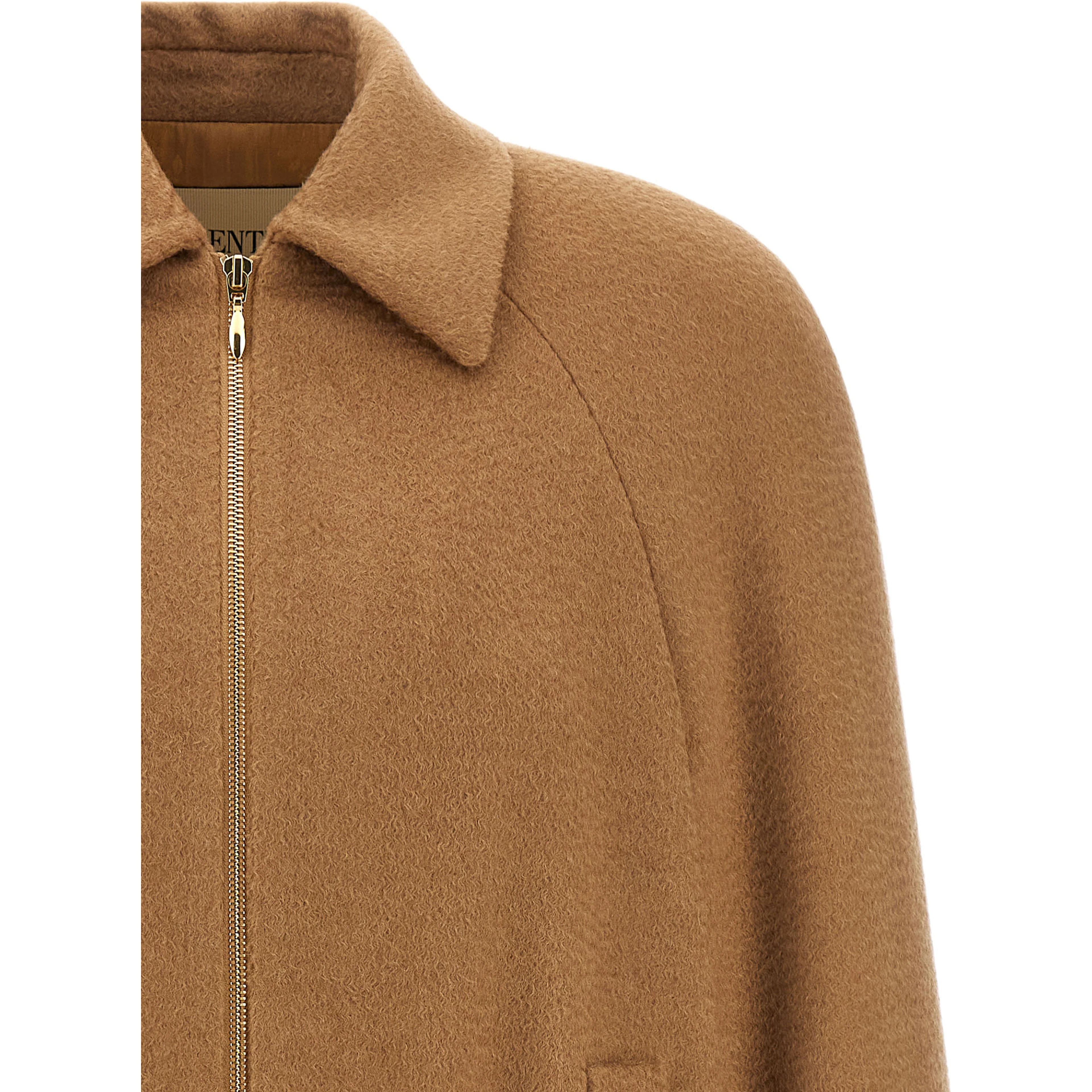 Brown Lamb Fur Bomber