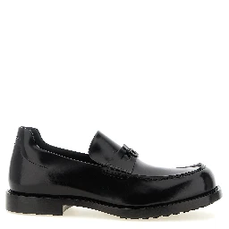 Black Calfskin Slip-On Loafers