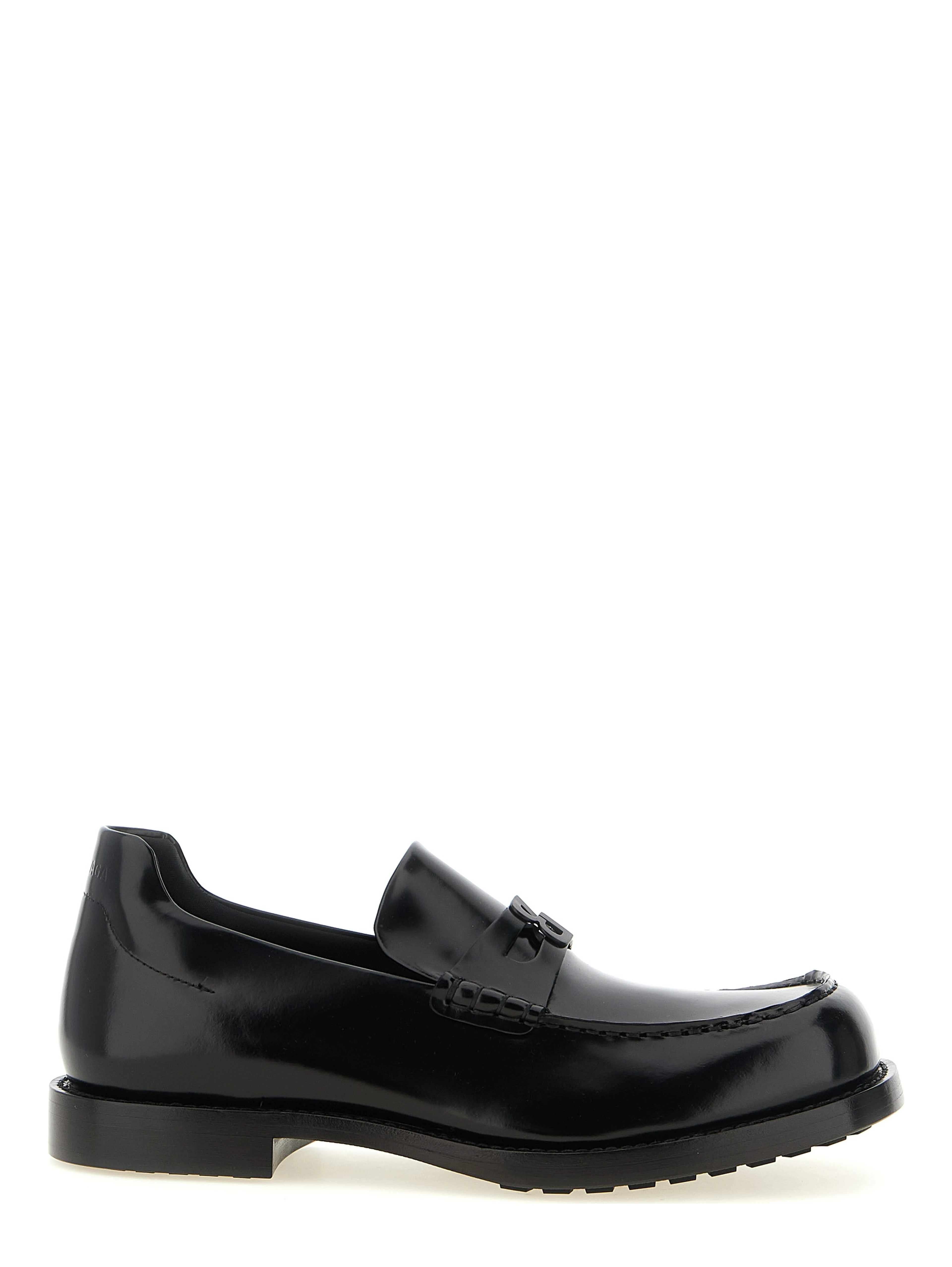 Black Calfskin Slip-On Loafers