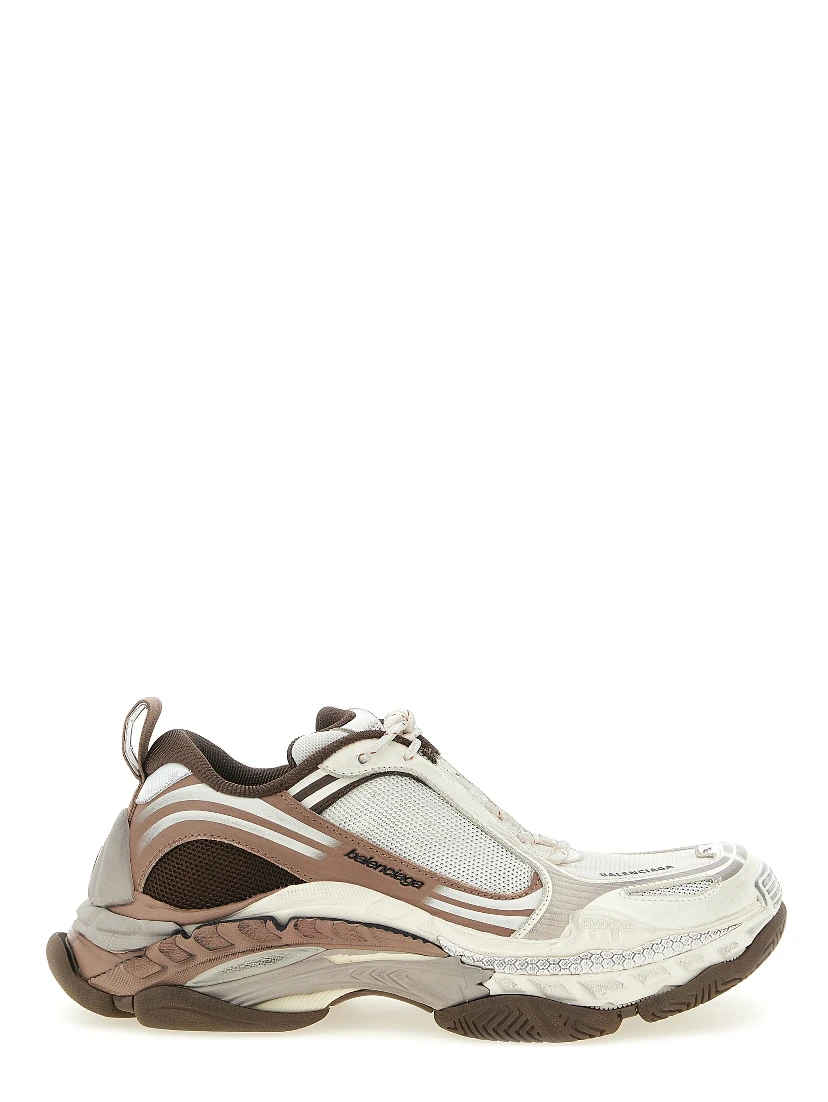 Brown Polyethylene Athletic Sneakers