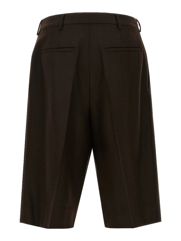 Brown Wool Bermuda Shorts alternative