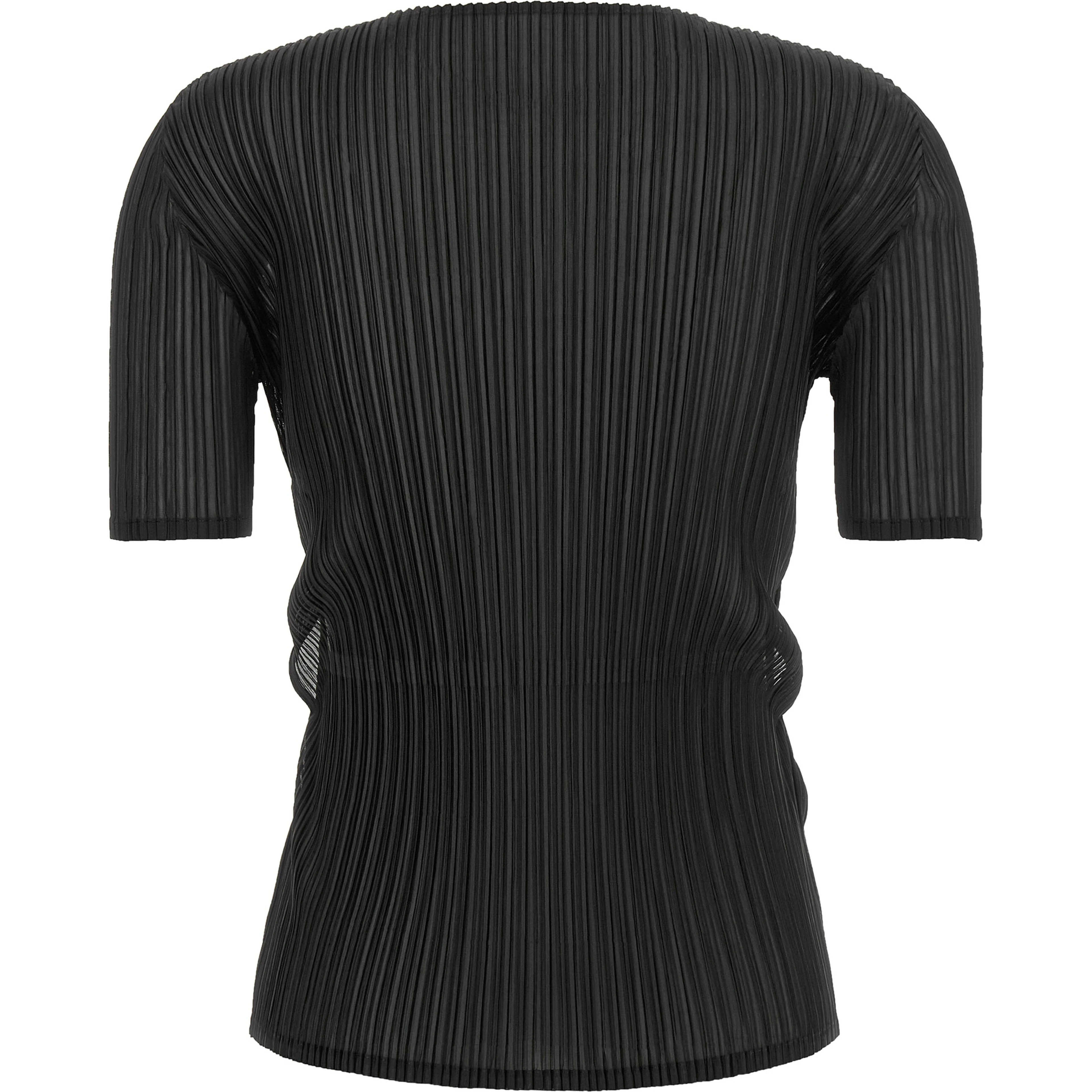 Black Polyester Pattern Shirt
