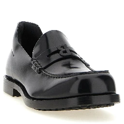 Black Calfskin Slip-On Loafers