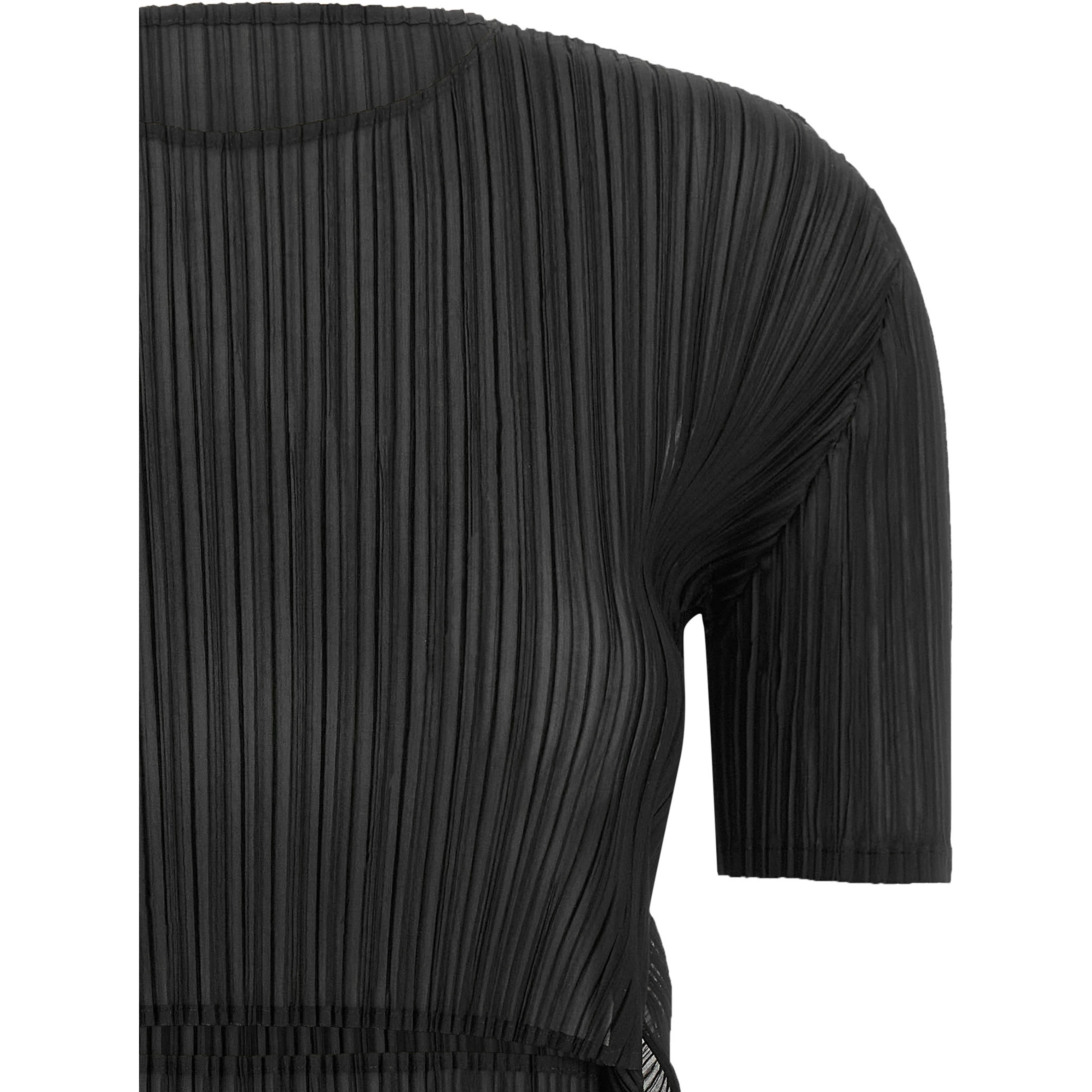 Black Polyester Pattern Shirt
