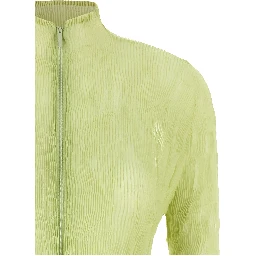 Bicolor Polyester Cardigan