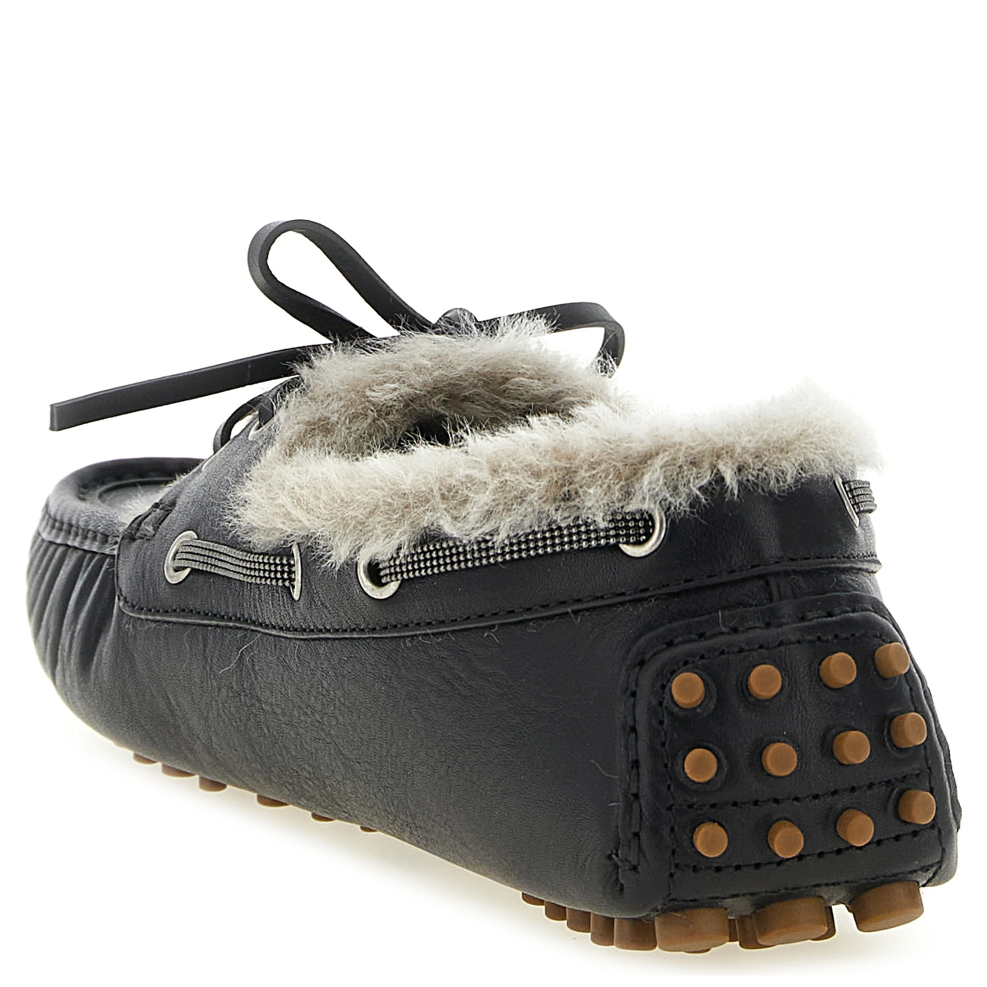 Black Calfskin Slip-On Loafers