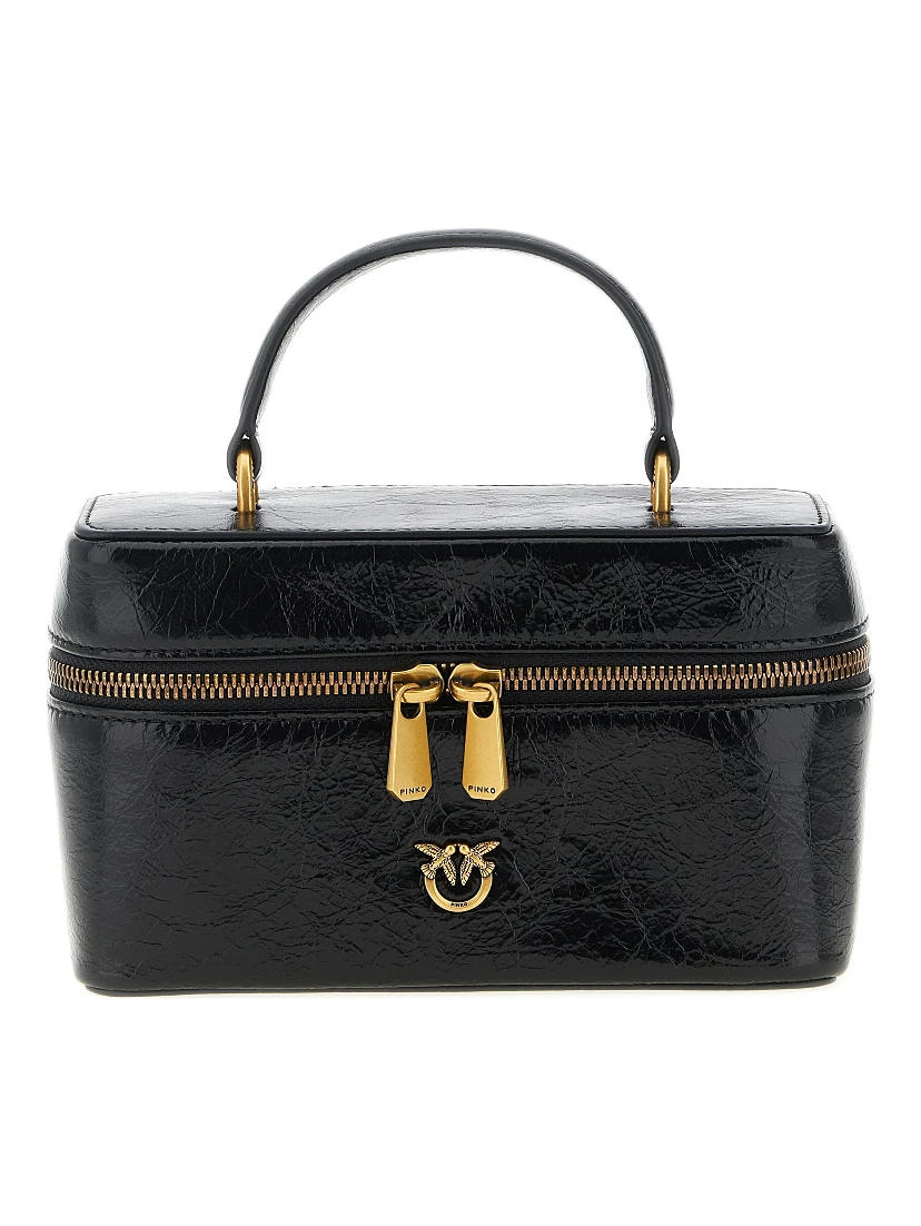 Black Calfskin Crossbody Bag