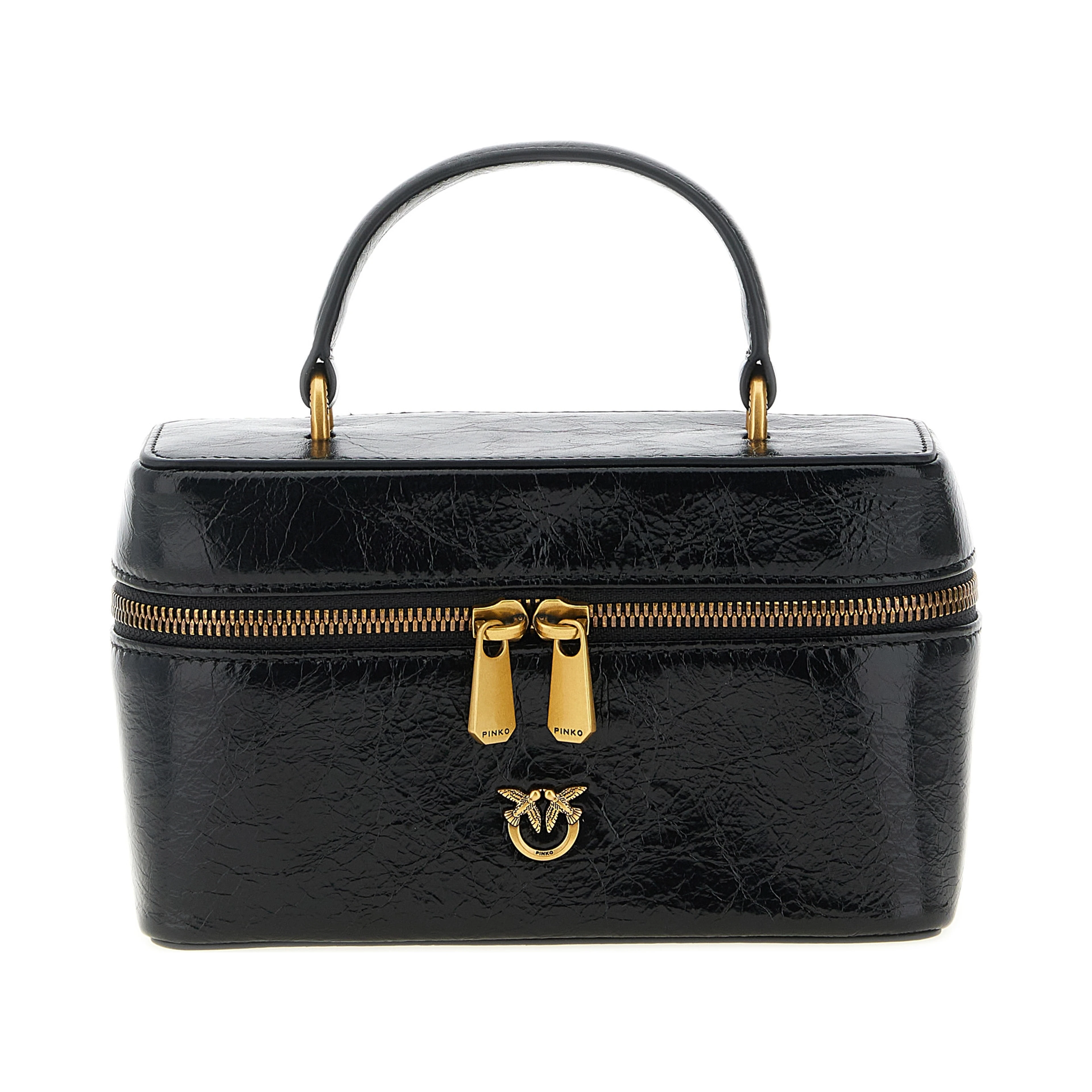 Black Calfskin Crossbody Bag