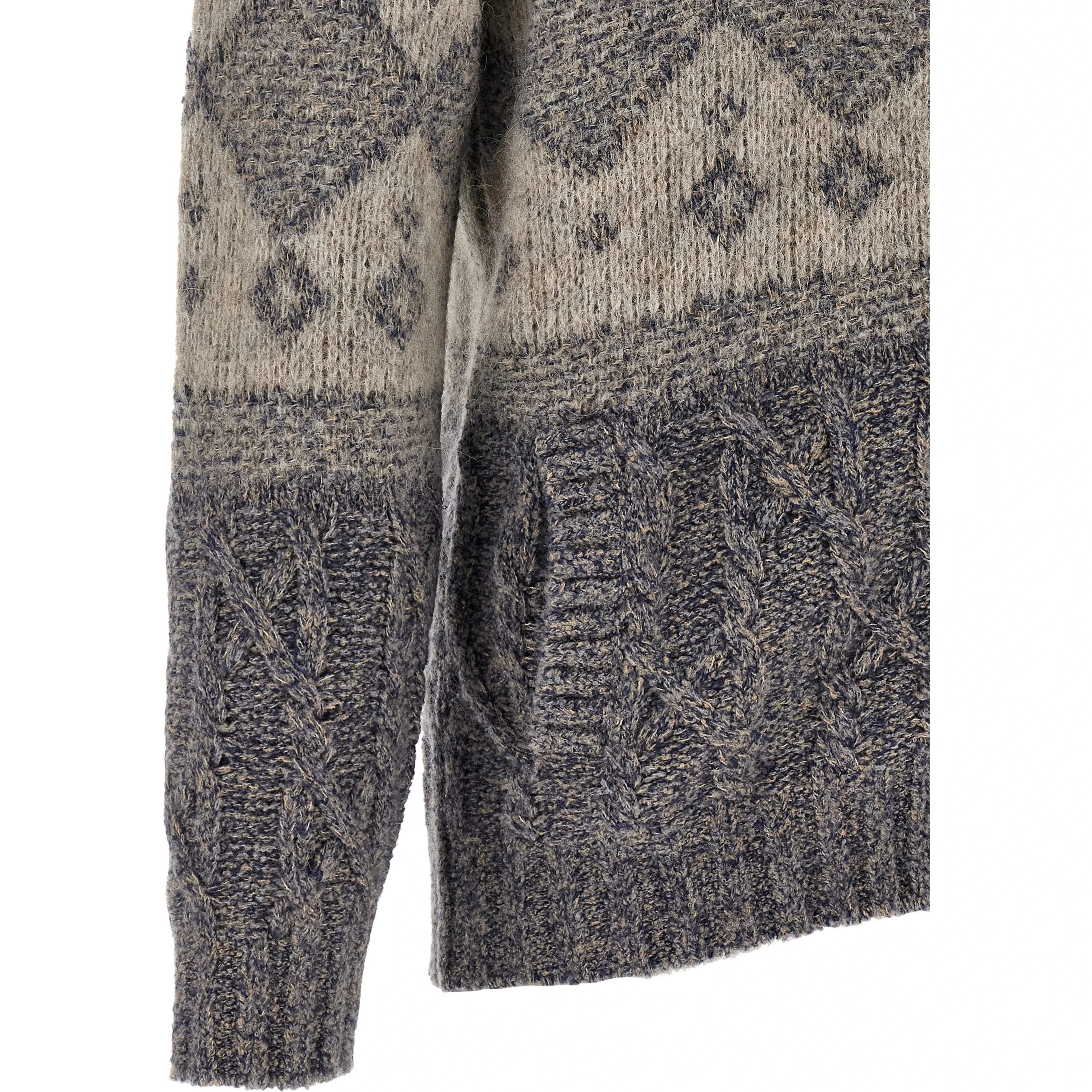 Gray Virgin Wool Cardigan