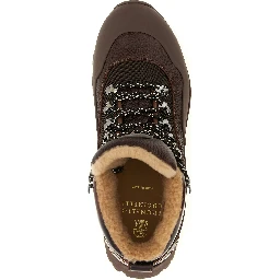 Brown Polyamide Ankle Boots