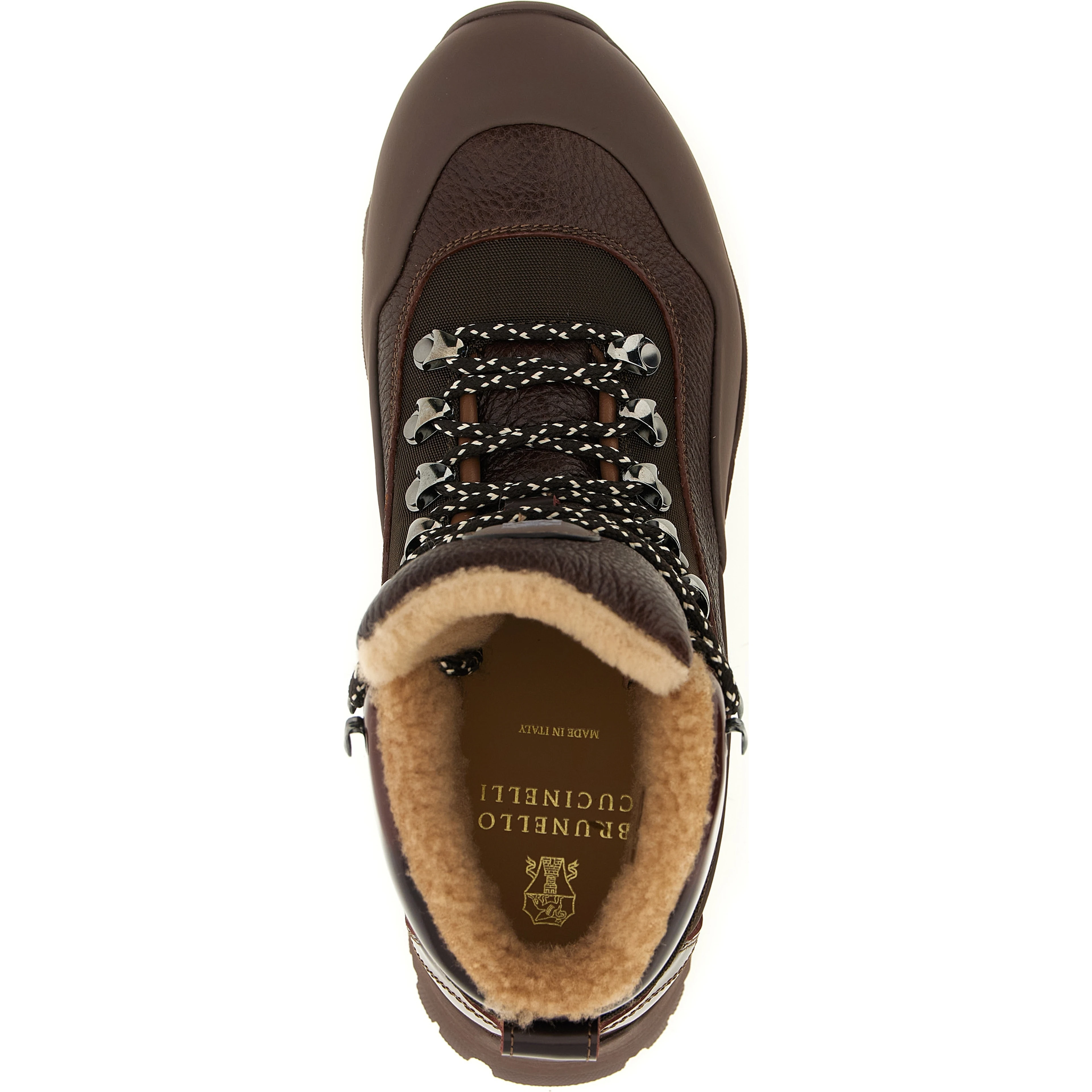 Brown Polyamide Ankle Boots