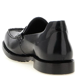 Black Calfskin Slip-On Loafers