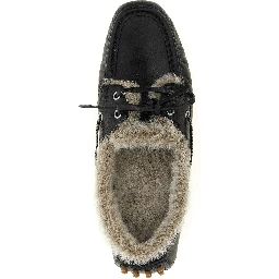 Black Calfskin Slip-On Loafers