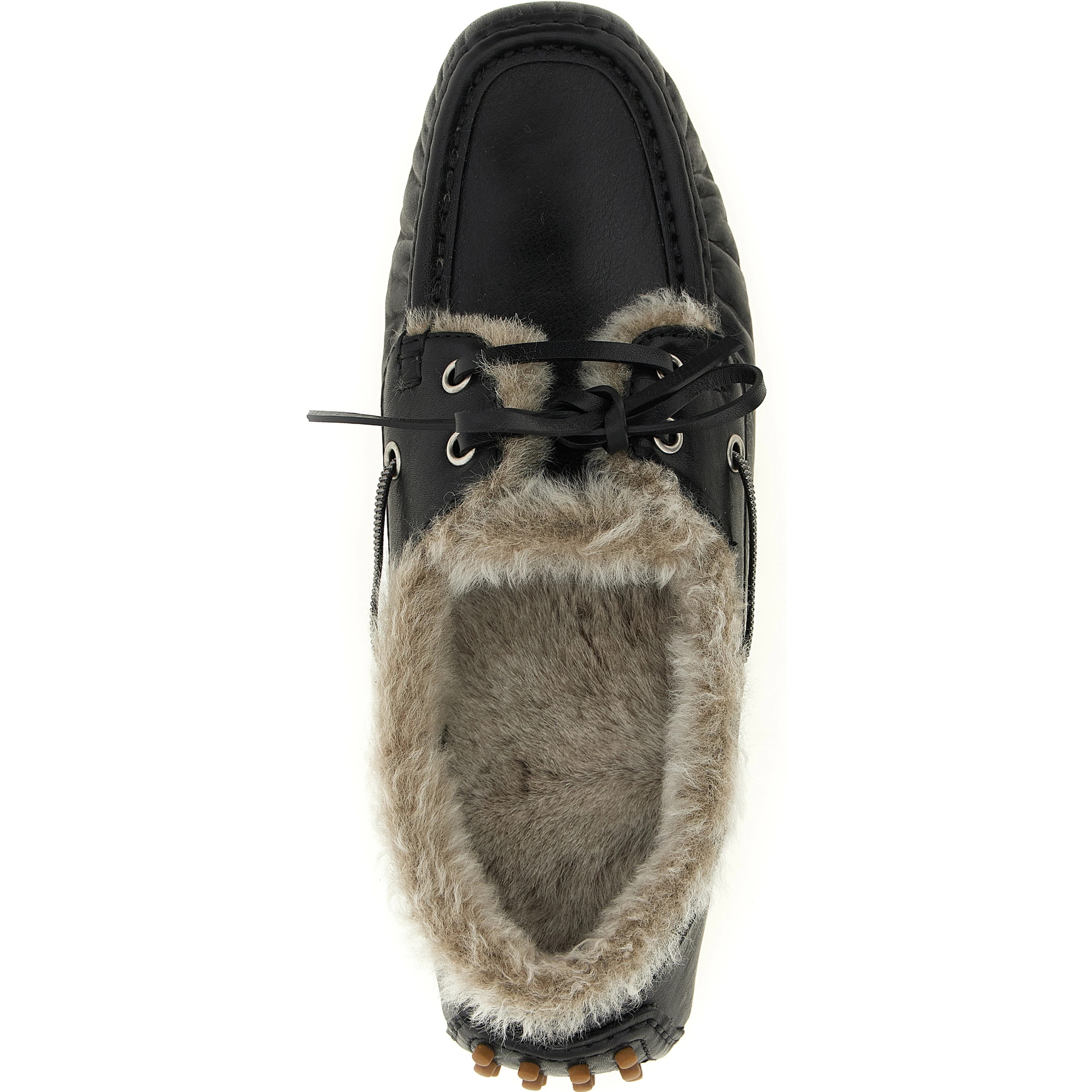 Black Calfskin Slip-On Loafers