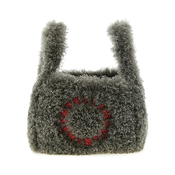 Gray Polyester Shoulder Bag