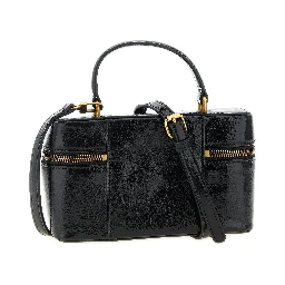 Black Calfskin Crossbody Bag