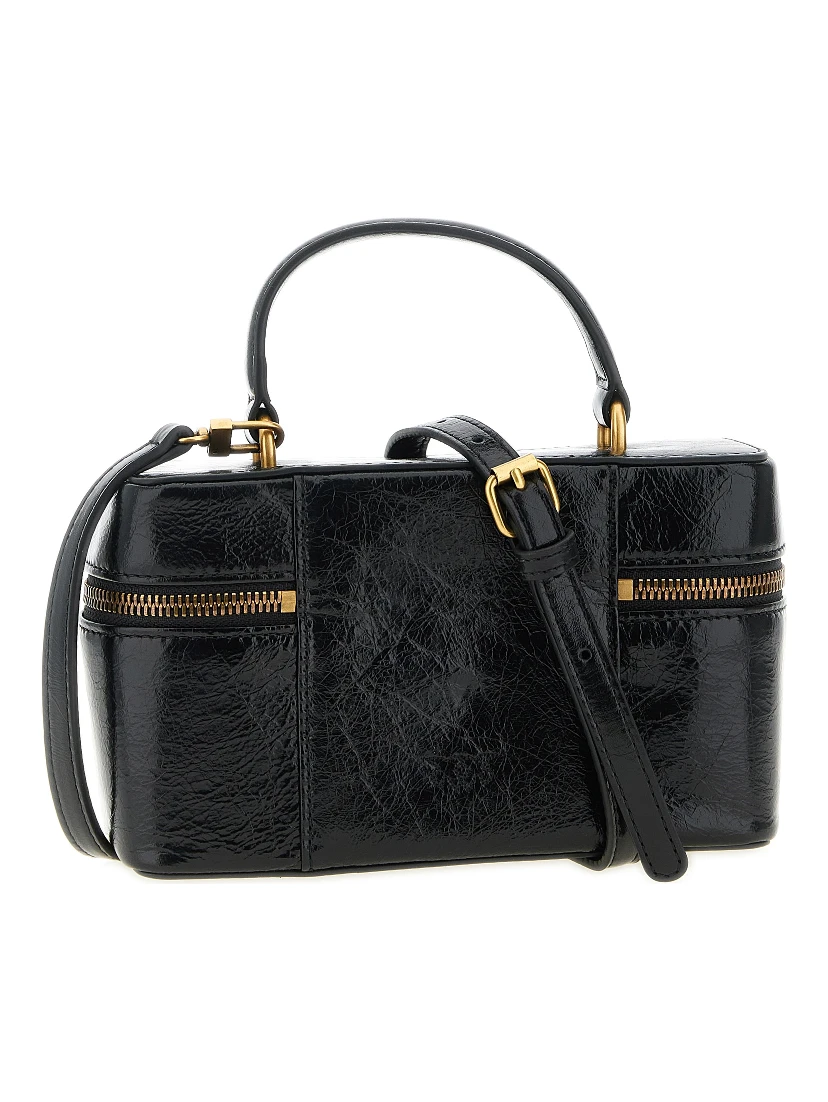 Black Calfskin Crossbody Bag