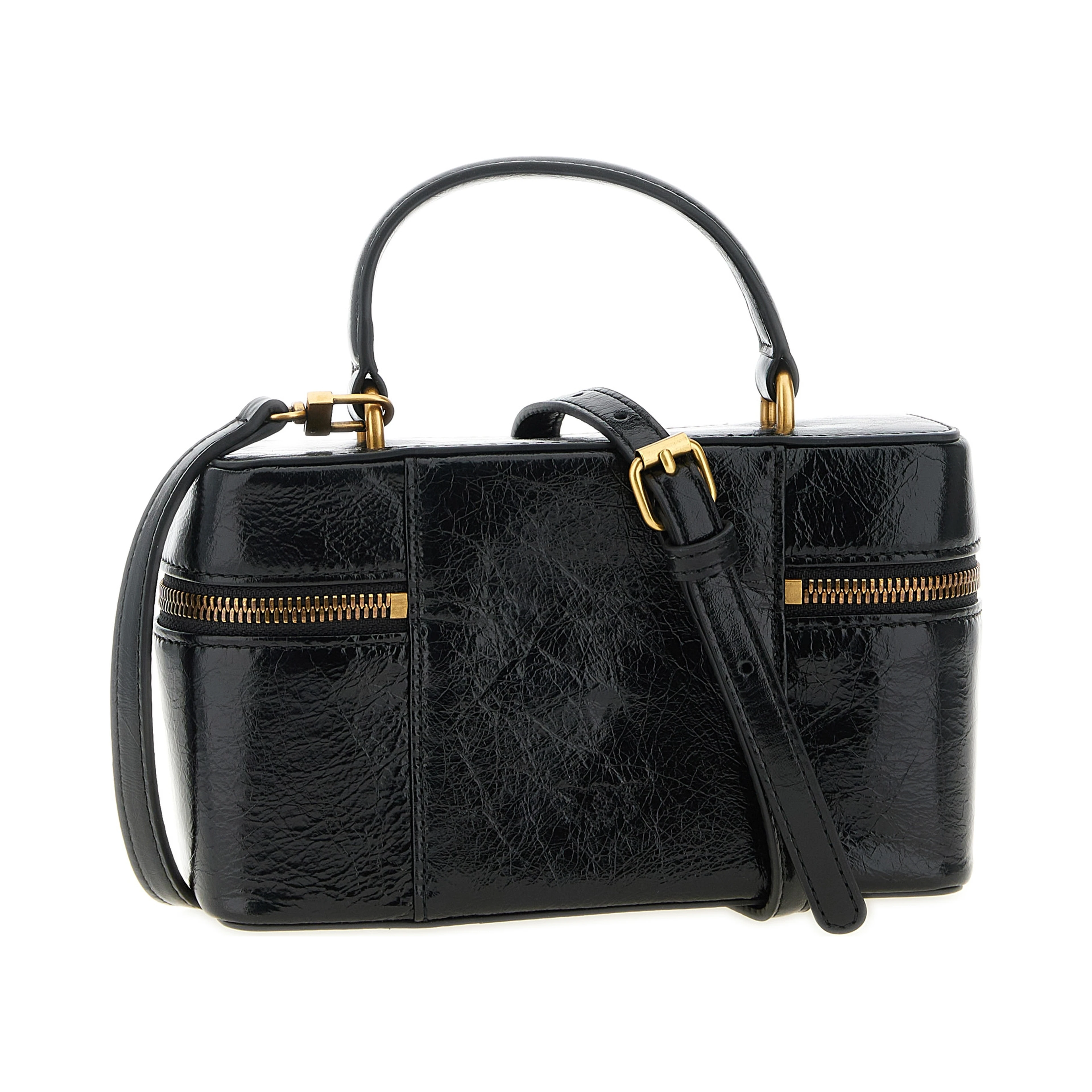 Black Calfskin Crossbody Bag