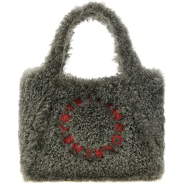 Gray Polyester Tote Bag