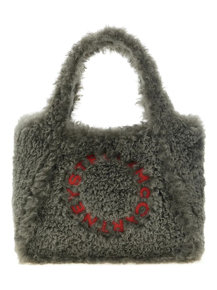 Gray Polyester Tote Bag