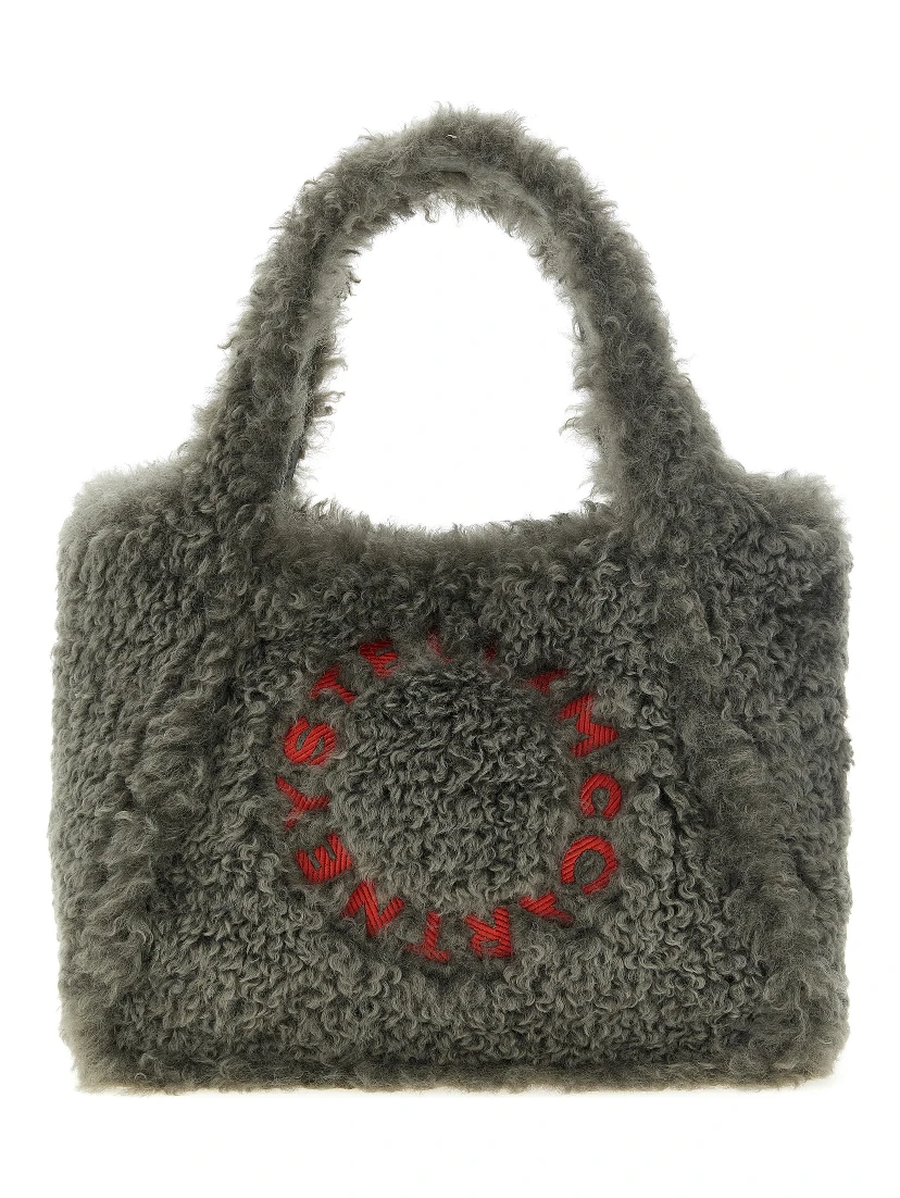 Gray Polyester Tote Bag