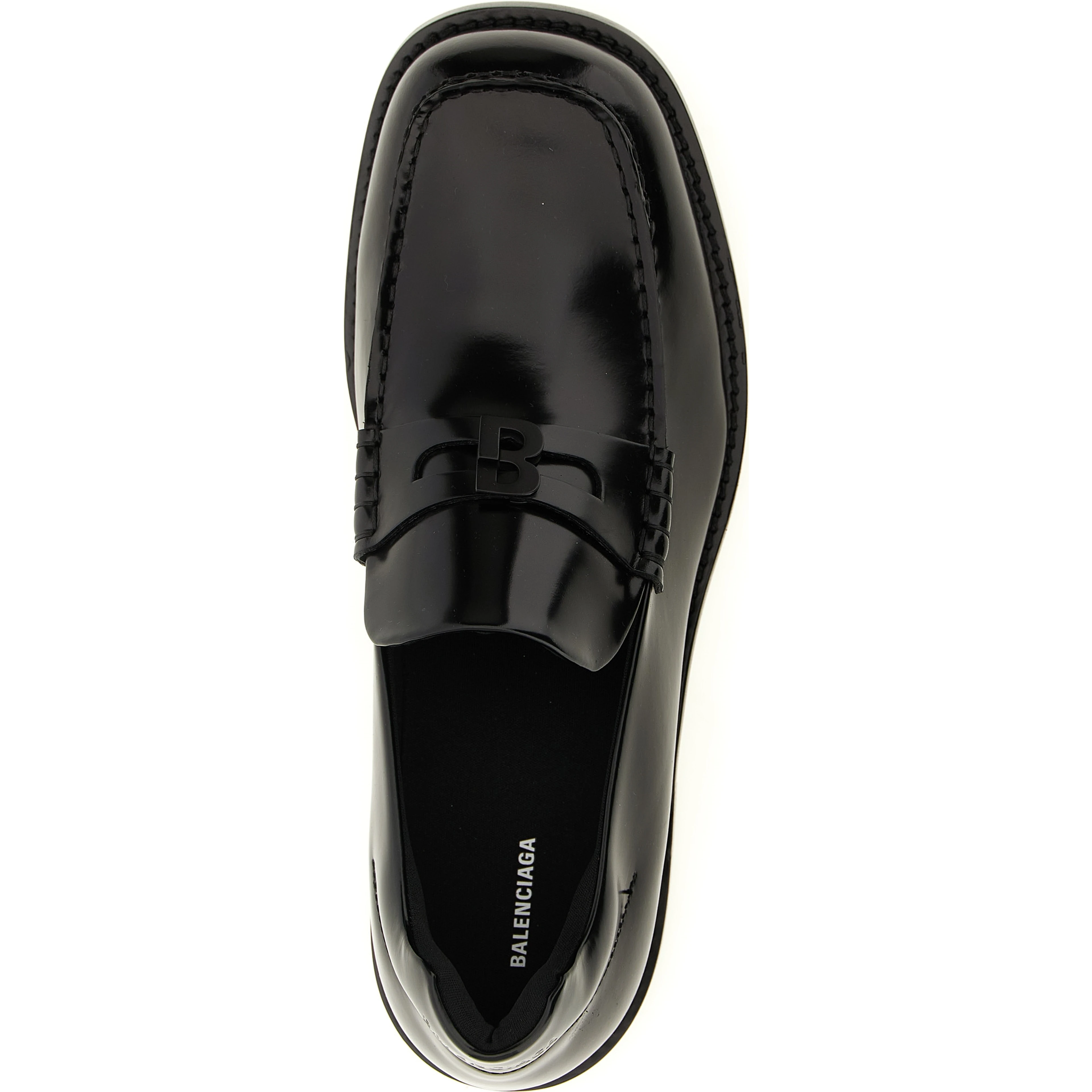Black Calfskin Slip-On Loafers