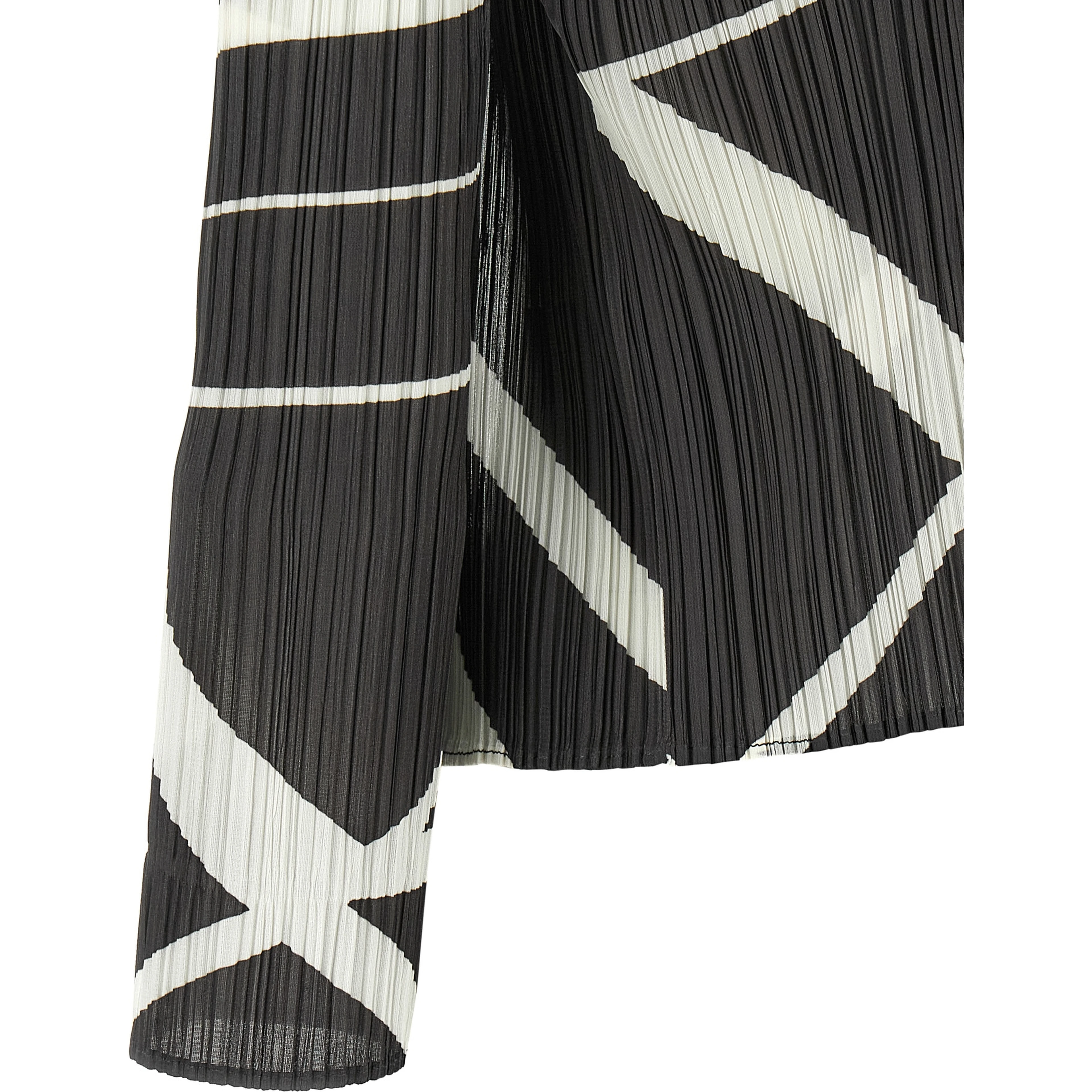 Bicolor Polyester Cardigan