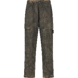 Gray Polyamide Casual Pants