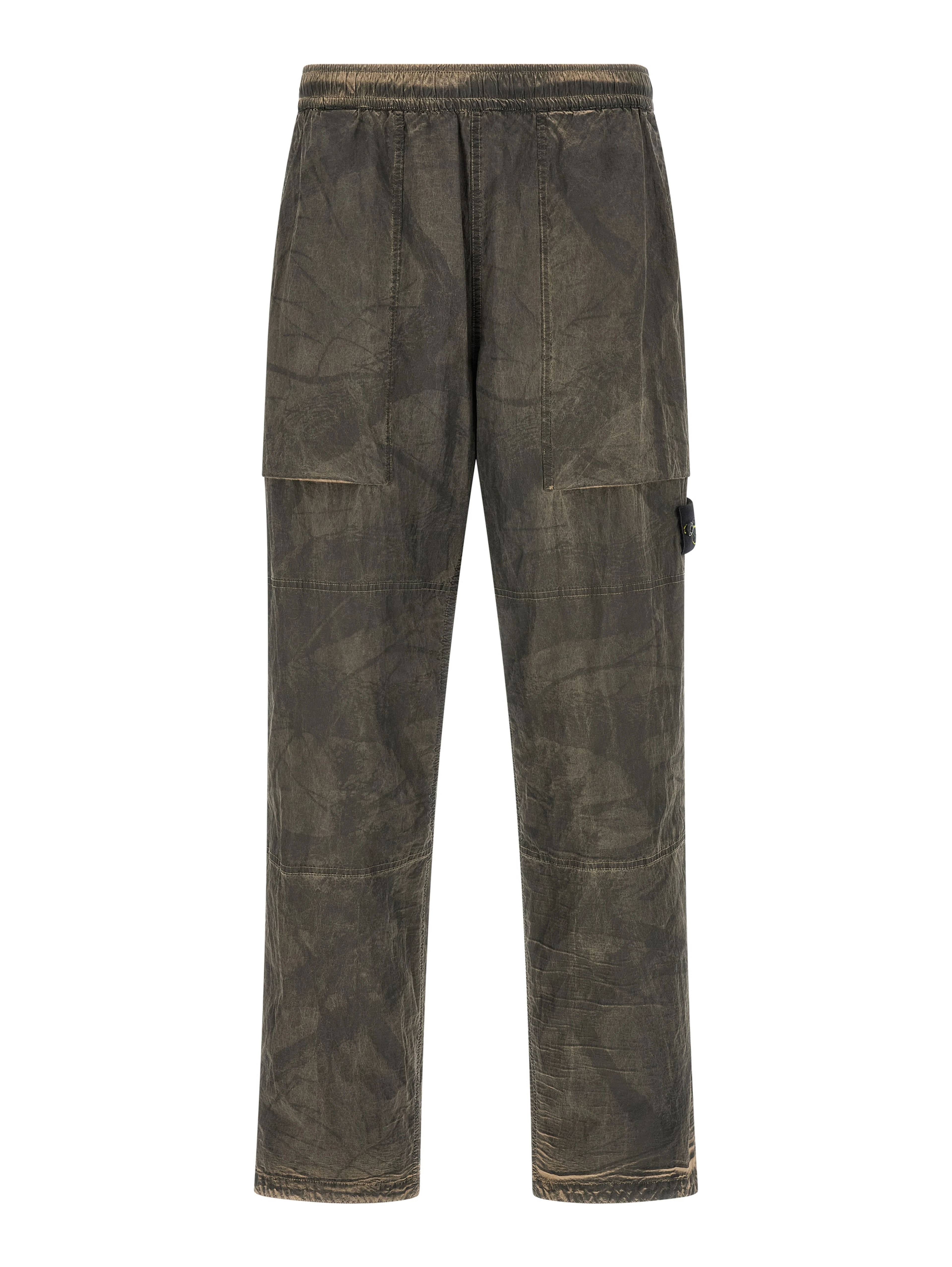 Gray Polyamide Casual Pants