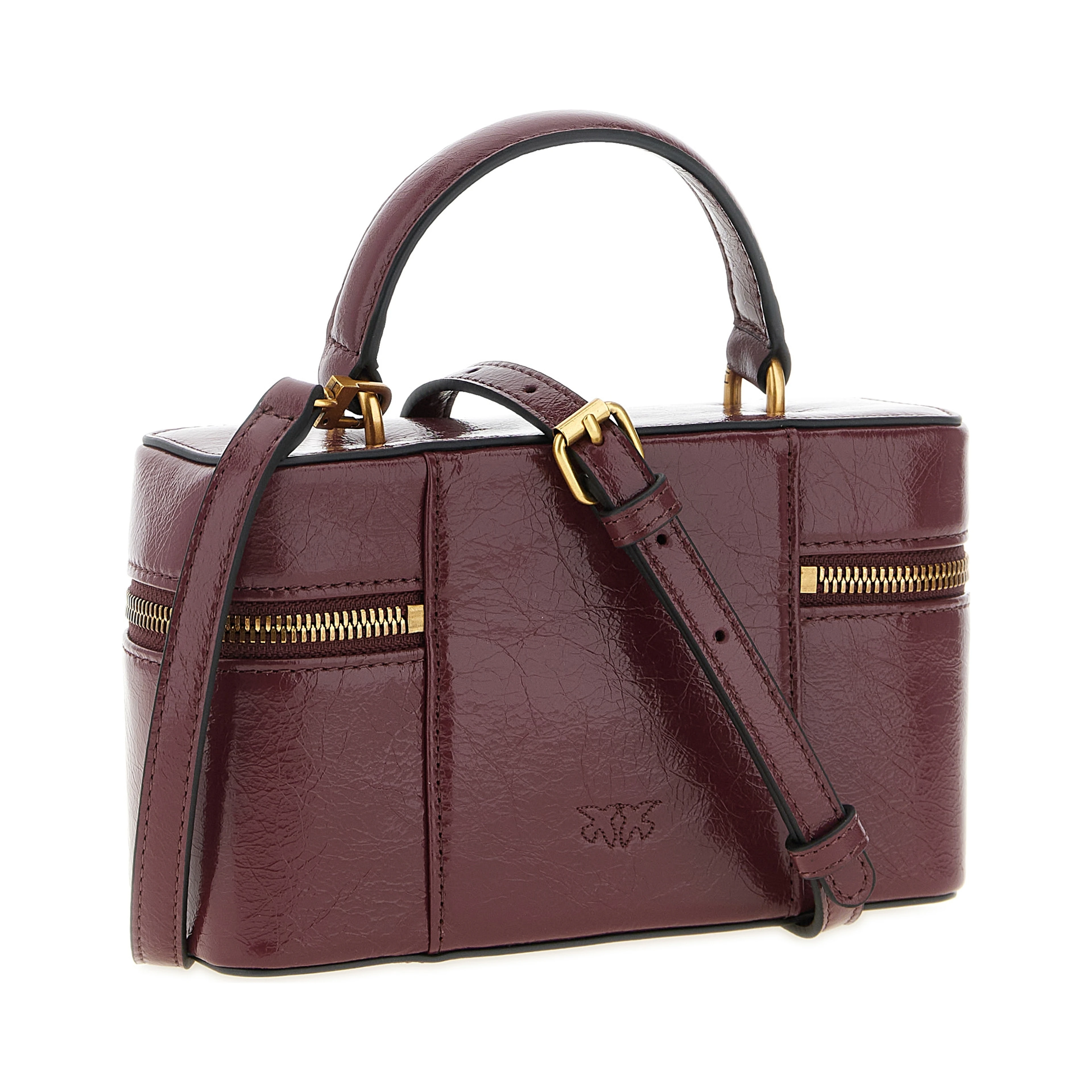 Bordeaux Calfskin Crossbody Bag